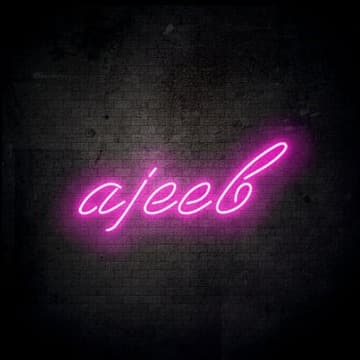 "AJEEB" NEON LIGHT FOR WALLS
